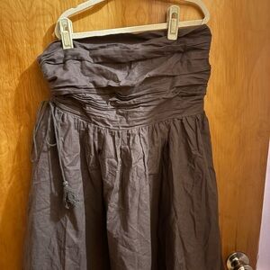 By Together Strapless Brown Dress